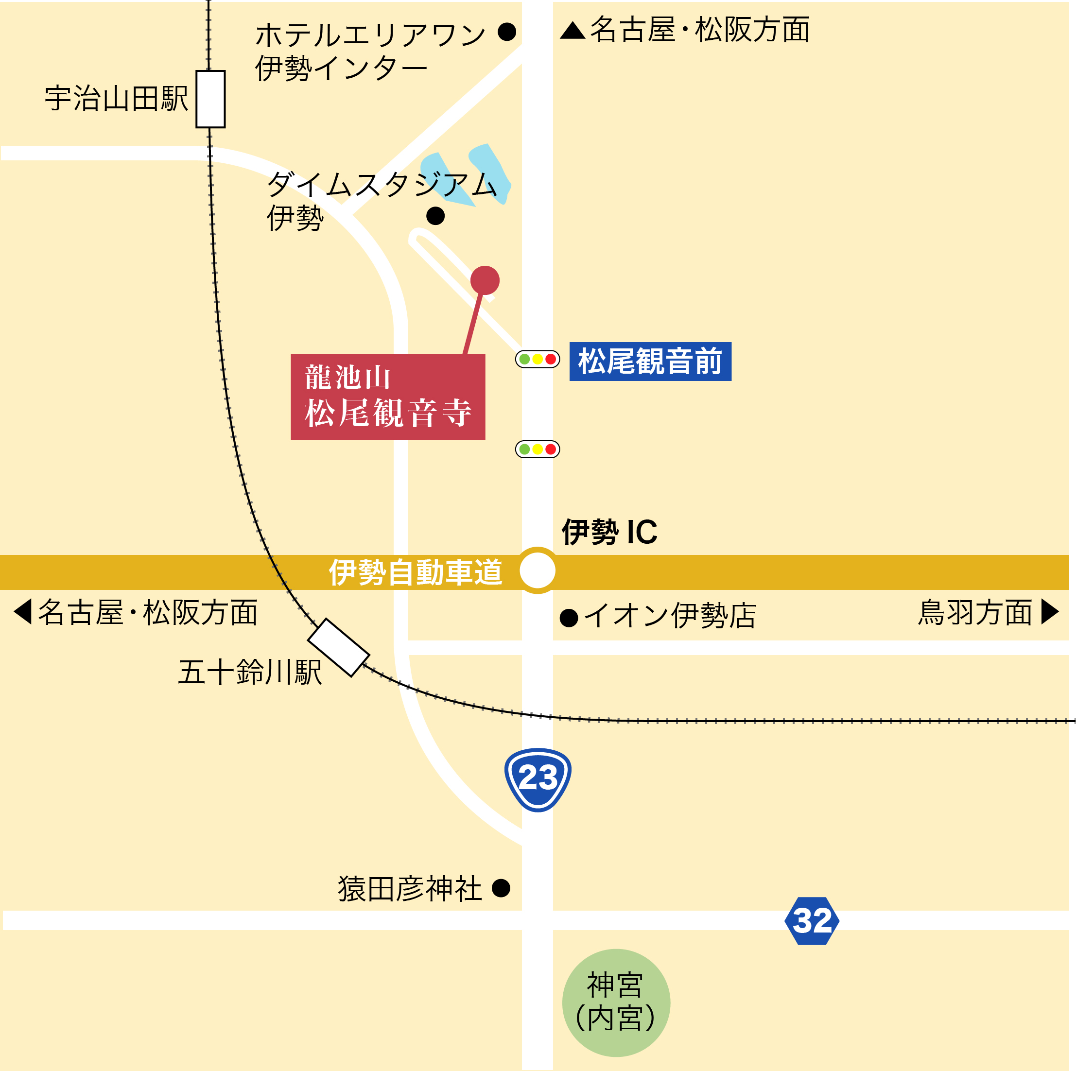 車でお越しの方地図